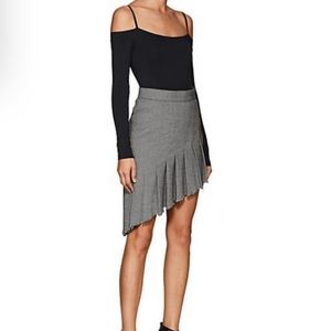 HELMUT LANG Asymmetrical Plaid Skirt